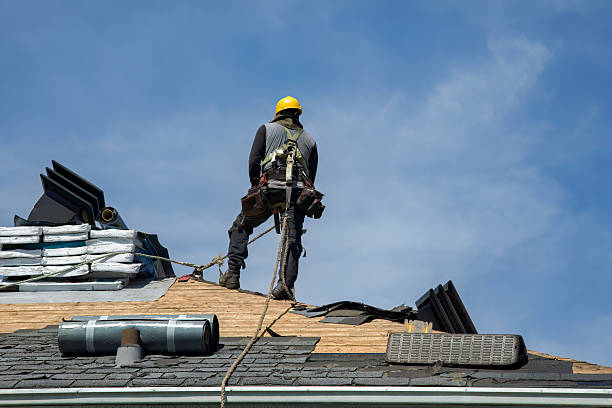 Professional Metal Roofing technician working in Woodhaven, MI